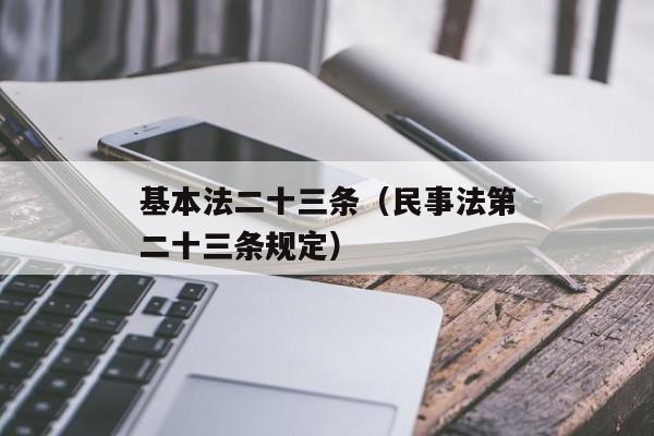 基本法二十三条（民事法第二十三条规定）