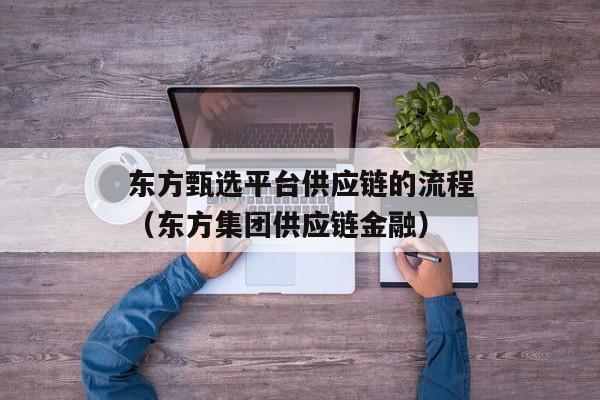 东方甄选平台供应链的流程（东方集团供应链金融）